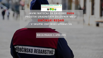OBČINSKI REDAR (M/Ž)