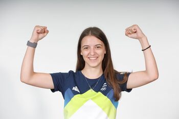 Strelka Lana Kužnik iz Ivančne Gorice srebrna na Olimpijskem festivalu evropske mladine