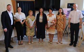 1. samostojna slikarska razstava občanke Helene Adamlje na Primskovem