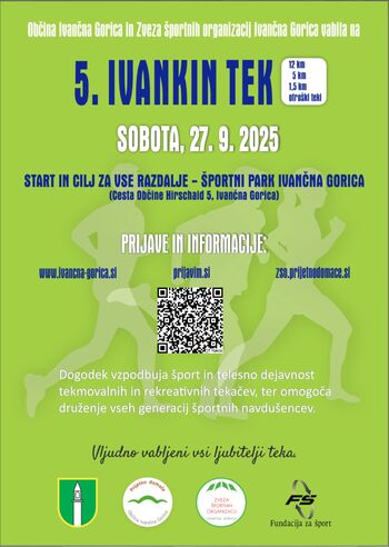 Prijave na 5. IVANKIN TEK