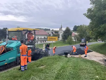 Rekonstrukcija ceste na Leskovcu nad Višnjo Goro