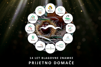 14 let blagovne znamke Prijetno domače