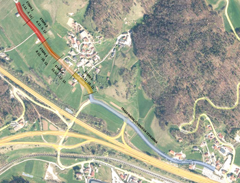 Polovična zapora v Višnji Gori zaradi gradnje SN elektro voda