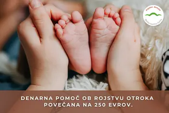 Zvišanje denarne pomoči ob rojstvu otroka