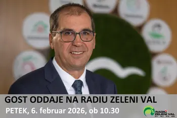 Župan gost oddaje na Radiu Zeleni val (V ŽIVO: petek, 06. 02. 2026, ob 10.30 uri)