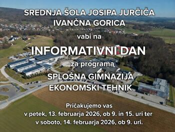 Vabilo na informativni dan v Srednjo šolo Josipa Jurčiča Ivančna Gorica