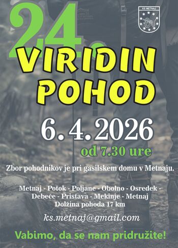 Na velikonočni ponedeljek po Viridini poti