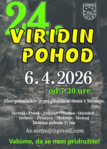 Na velikonočni ponedeljek po Viridini poti