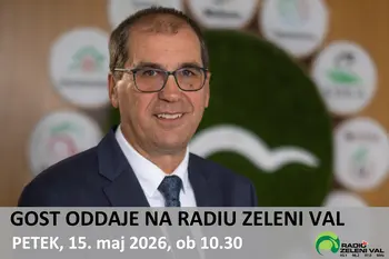 Župan gost oddaje na Radiu Zeleni val (V ŽIVO: petek, 15. 05. 2026, ob 10.30 uri)