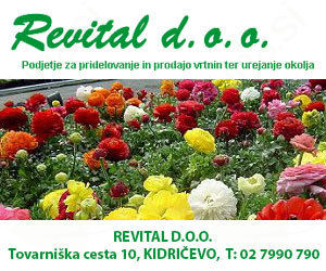 REVITAL PODJETJE ZA PRIDELOVANJE IN PRODAJO VRTNIN TER UREJANJE OKOLJA D.O.O.