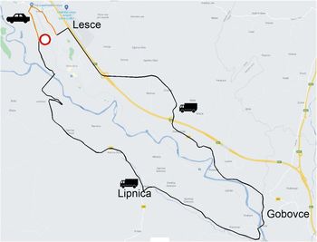Prometna ureditev ob gradnji peš in kolesarske povezave