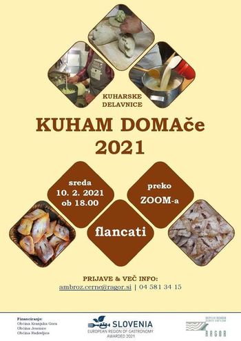 Vabilo na delavnico »KUHAM DOMAče«