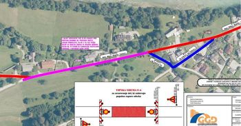 Popolna zapora odseka lokalne ceste Bled-Ribno-Bodešče-Lancovo