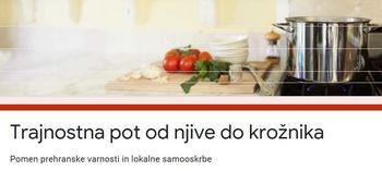 Trajnostna pot od njive do krožnika