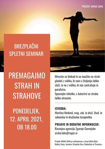 Vabilo na seminar Premagajmo strah in strahove