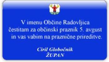 Praznovanje občinskega praznika 5. avgusta