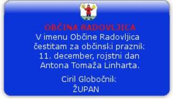 Občinska priznanja ob prazniku občine Radovljica Občinska priznanja ob prazniku občine Radovljica