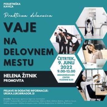 Brezplačna praktična delavnica Vaje na delovnem mestu