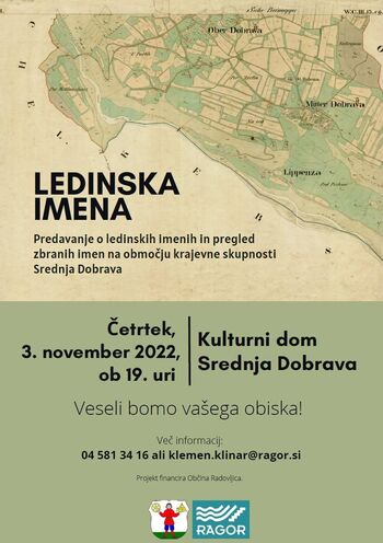 Vabilo na predavanje o ledinskih imenih