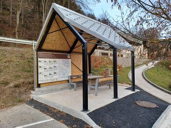 Nova nadstrešnica v Podnartu