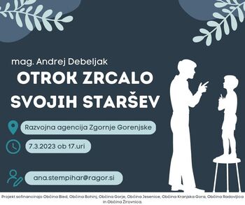 Vabilo na predavanje Otrok zrcalo svojih staršev