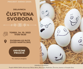 Vabilo na delavnico Čustvena svoboda