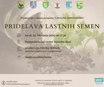 Vabilo na predavanje o pridelavi lastnih semen