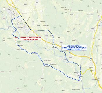 Obvestilo o popolni zapori odseka državne ceste na Lancovem