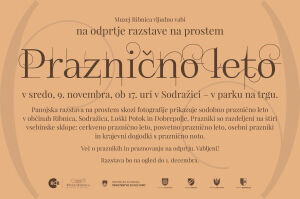 Vabilo na odprtje razstave na prostem »Praznično leto«