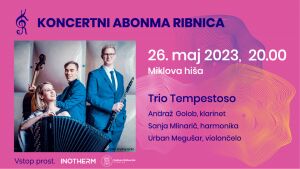 Vabilo na drugi koncert abonmaja Ribnica