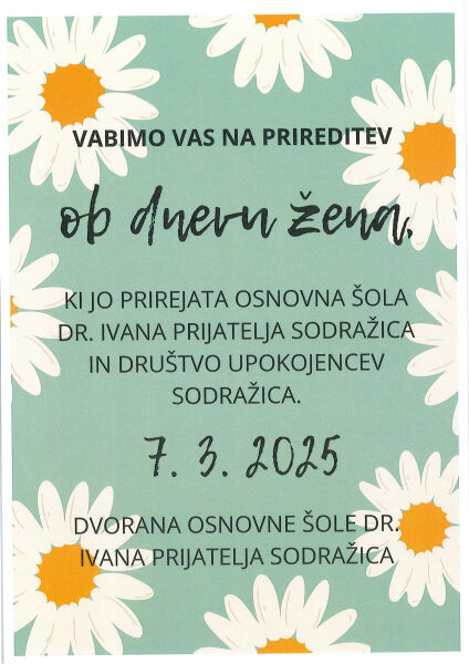 Prireditev ob dnevu žena