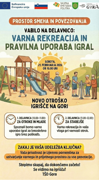 Vabilo na delavnico: Varna rekreacija in pravilna uporaba igral