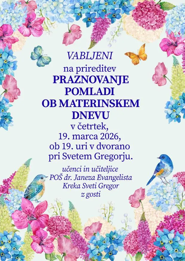PRAZNOVANJE POMLADI OB MATERINSKEM DNEVU
