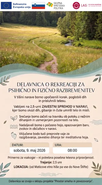 Delavnica o rekreaciji za psihično in fizično razbremenitev