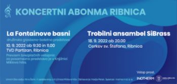 Vabilo na koncert Trobilnega ansambla SiBrasso-baletno predstavo