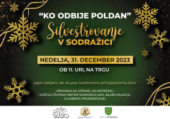 Vabilo na prireditev: »Ko odbije poldan - silvestrovanje v Sodražici«