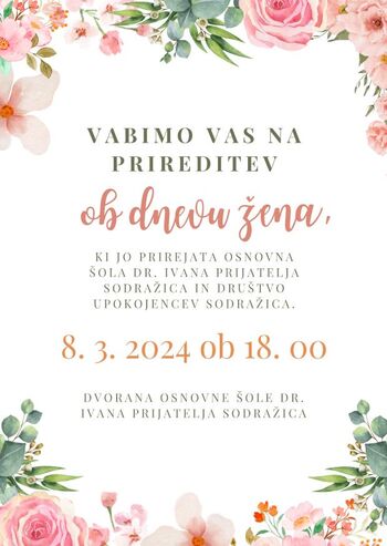 Prireditev ob dnevu žena
