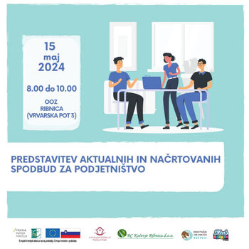 Vabilo na delavnico na temo aktualnih in načrtovanih spodbud za podjetništvo