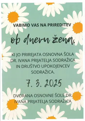 Prireditev ob dnevu žena