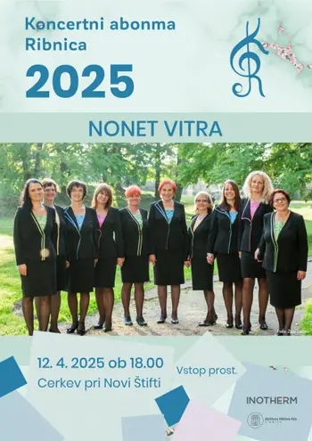 Vabilo na koncert NONETA VITRA