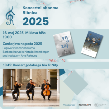 Vabilo na Koncertni abonma Ribnica 2025