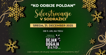 Vabilo na prireditev: »Ko odbije poldan - silvestrovanje v Sodražici«