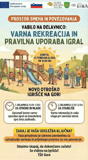Vabilo na delavnico: Varna rekreacija in pravilna uporaba igral