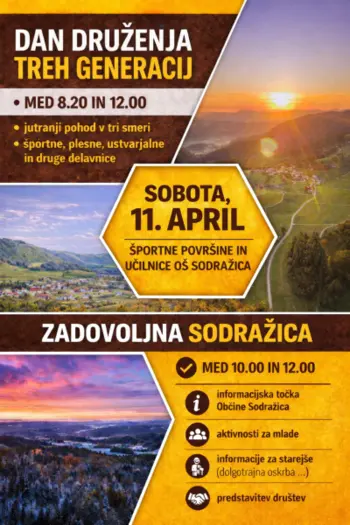 Zadovoljna Sodražica – dan druženja treh generacij