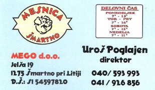 MEGO PODJETJE ZA OSKRBO S HRANO D.O.O.
