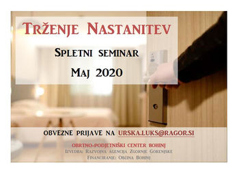 Spletni seminar - Trženje nastanitev
