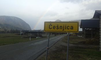 Popolna zapora ceste skozi Bohinjsko Češnjico