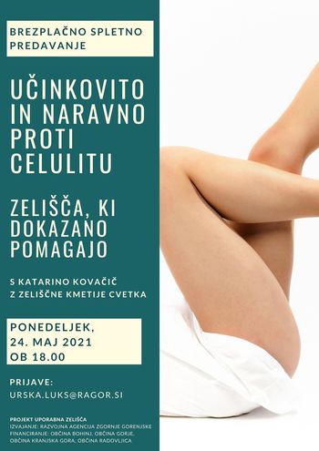 Spletno predavanje Učinkovito in naravno proti celulitu - zelišča, ki dokazano pomagajo