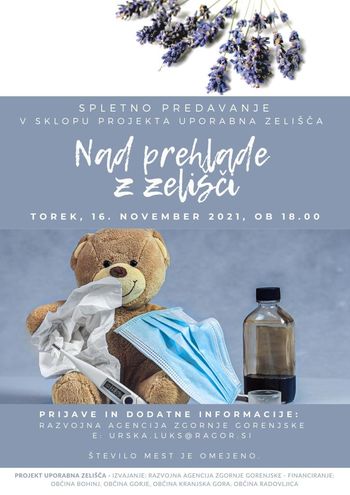 Brezplačno spletno predavanje NAD PREHLADE Z ZELIŠČI