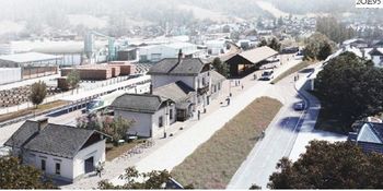 Izbrana arhitekturno-urbanistična rešitev za Potniško središče Bohinjska Bistrica